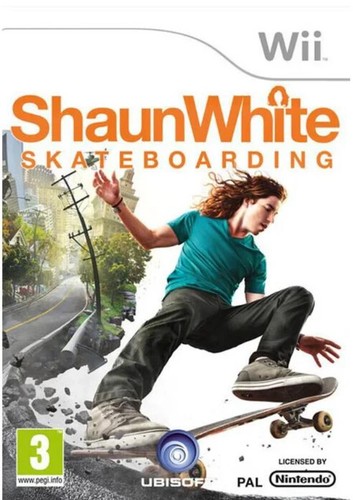 Shaun white skateboarding wii - white,